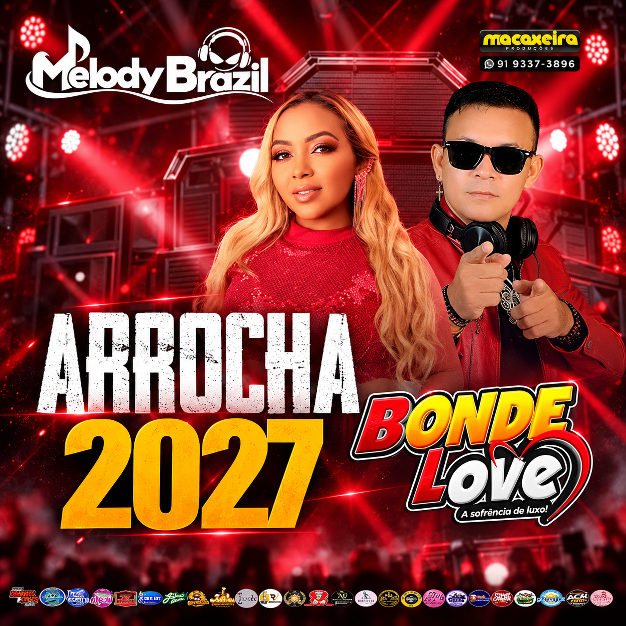 Cd (mixado) Bonde Love Arrocha 2027 (macaxeira Produções)